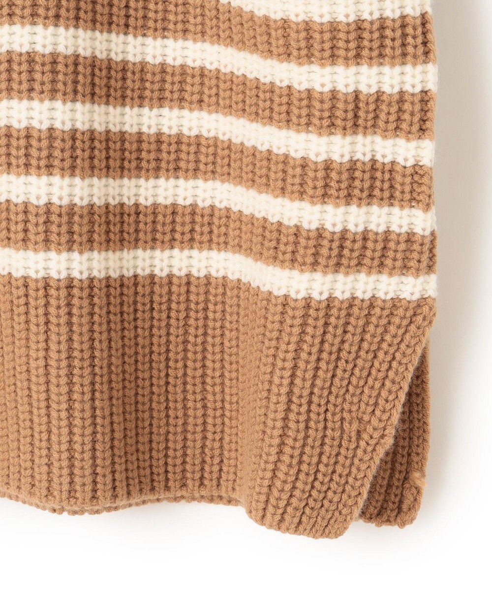 BEIGE， PONT NEUF/ ボーダーニットトップス 