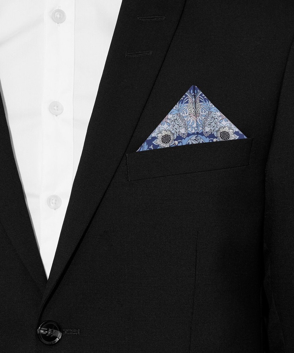 LIBERTY. ストロベリー シーフ ストライプ シルクポケットチーフ 