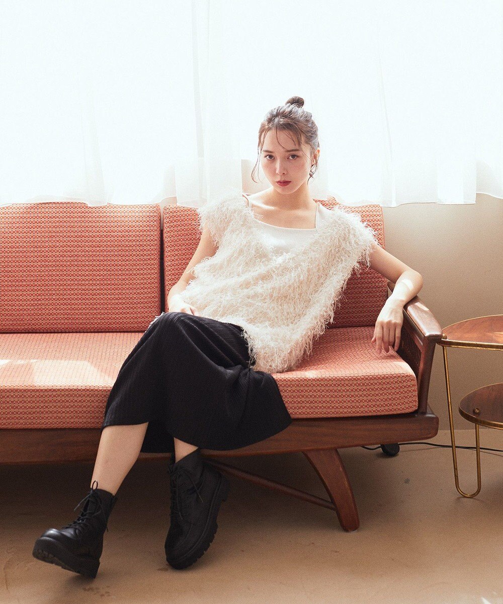 earth music&ecology ふさふさベスト 