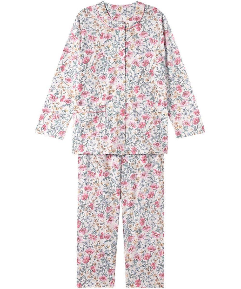 Wing パジャマ 綿100%(本体) 天竺素材 長袖 長ズボン レディース EP8040 ウイング／ワコール 