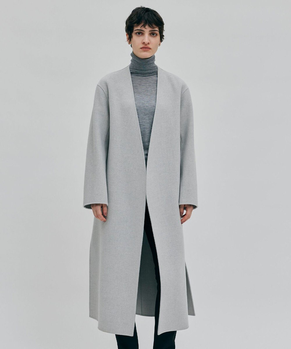 BEIGE， 【Oggi 2月号掲載】GRASSE / ストール付きリバーロングコート 