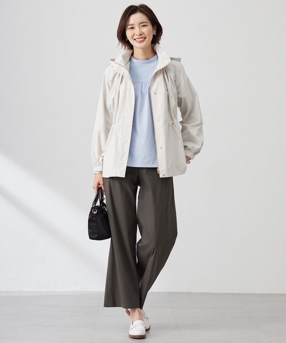 J.PRESS LADIES S 【撥水・洗える】Artirosa テントライン ショート丈 コート 