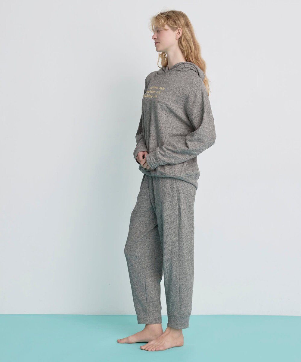 une nana cool 【綿混】あくびのお嬢さんの裏毛フーディーパジャマ 