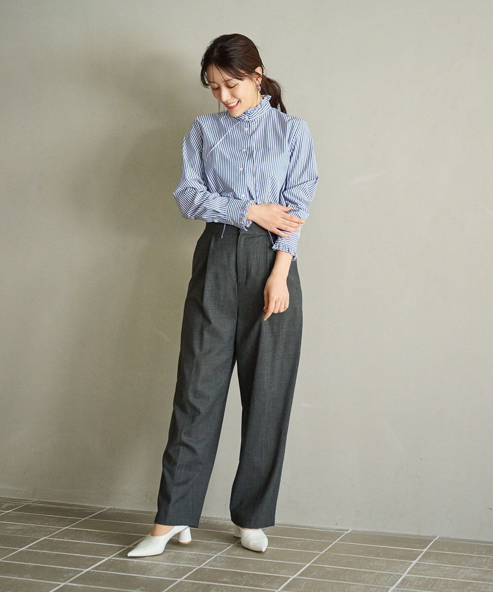 #Newans フリルカラーノーブルブラウス 