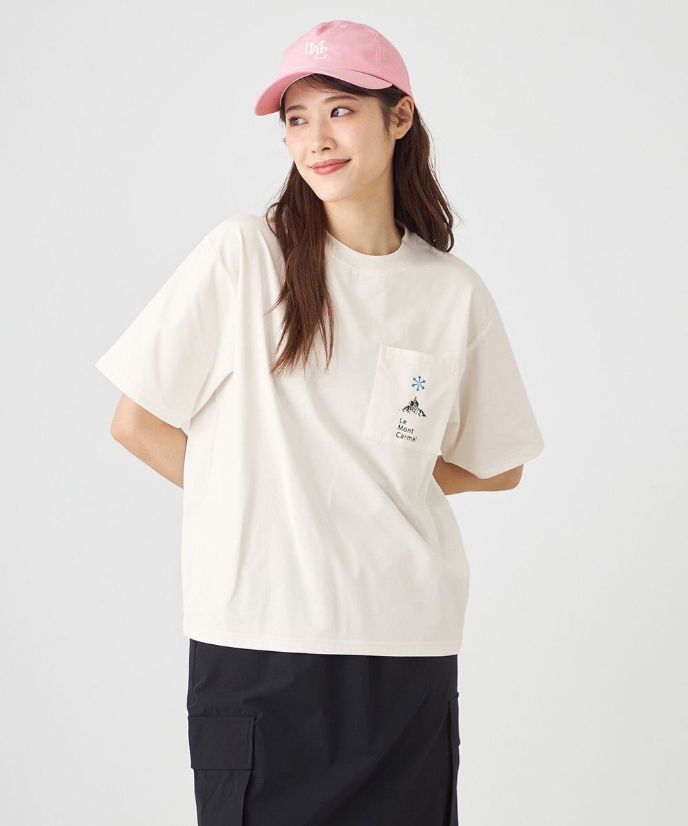 SHARE PARK LADIES 【UVカット・吸水速乾・ストレッチ・軽量 】ロゴポケットTシャツ（S・Mサイズ） 
