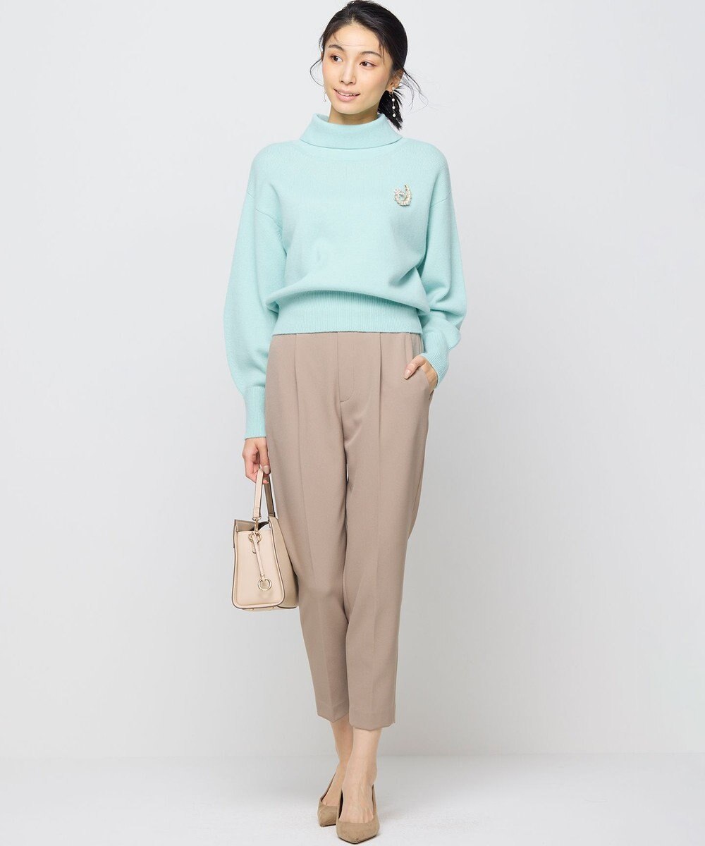 組曲 L 【2WAY・WEB限定】ウールカシミヤミックス ハイネックニット 