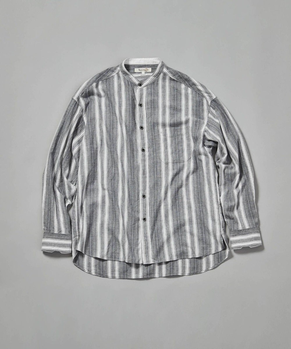 JOSEPH ABBOUD MOUNTAIN 【SPACE／UNISEX】JCヘリンボンワイドストライプ シャツ 