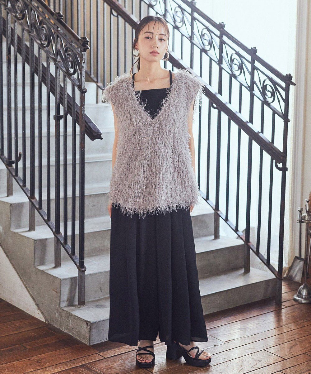 earth music&ecology ふさふさベスト 