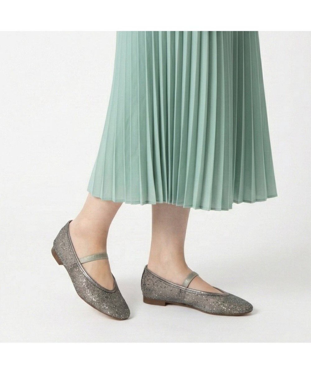 MODE ET JACOMO <MODE ET JACOMO>ストラップチュールフラットパンプス 