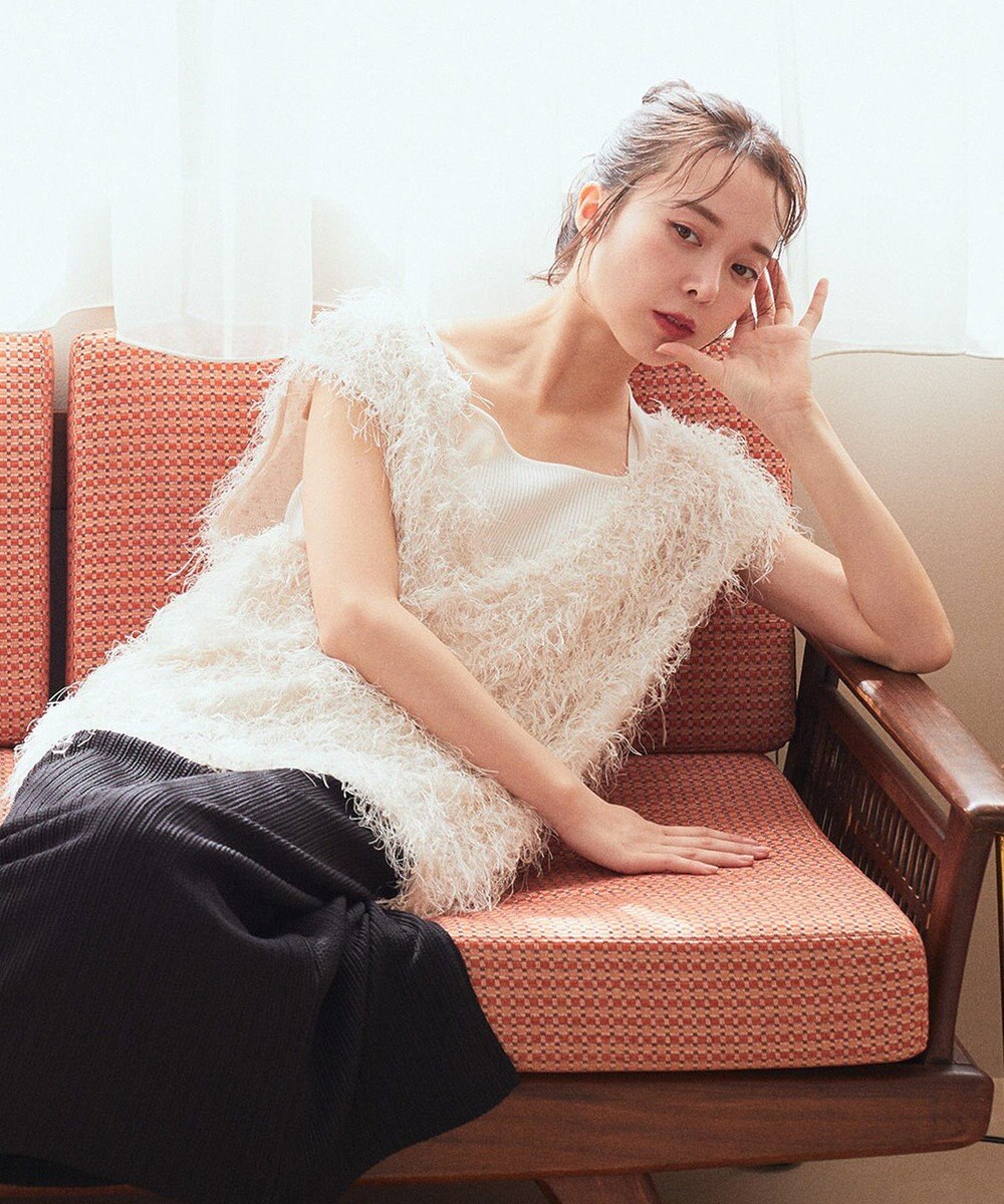 earth music&ecology ふさふさベスト 