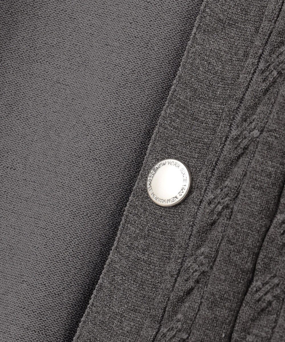 J.PRESS MEN 羽織るだけで整う大人の品格【ストレッチ / イージーケア】【FLEX YARN】ケーブルニット ブルゾンライク カーディガン 