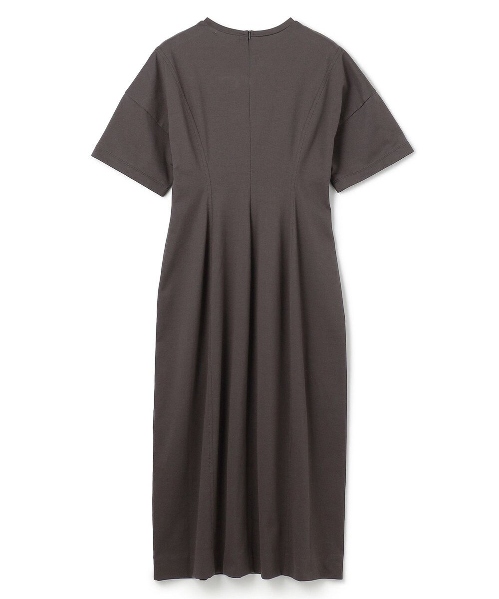 BEIGE， 【洗える】GLANTHUS / コットンカーブラインロングフレアワンピース 