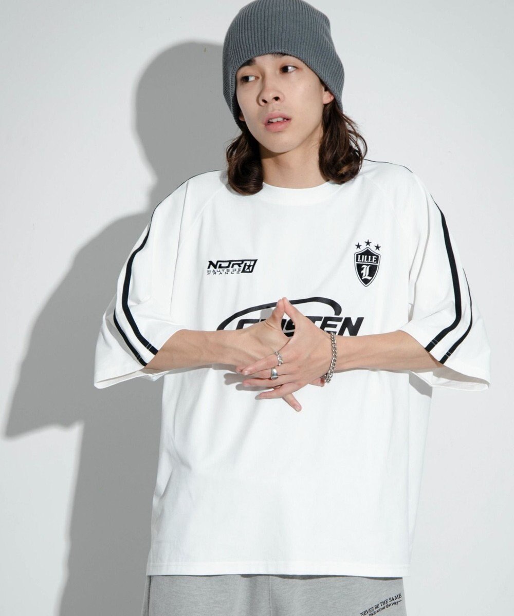 WEGO 【ユニセックス着用ITEM/MLサイズ展開】ゲームロゴスリーブラインT 