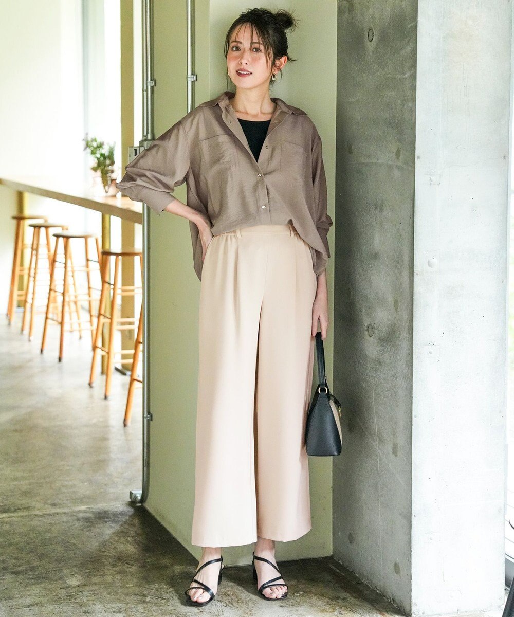 ANY SIS ベルトセットイージー ワイドパンツ 