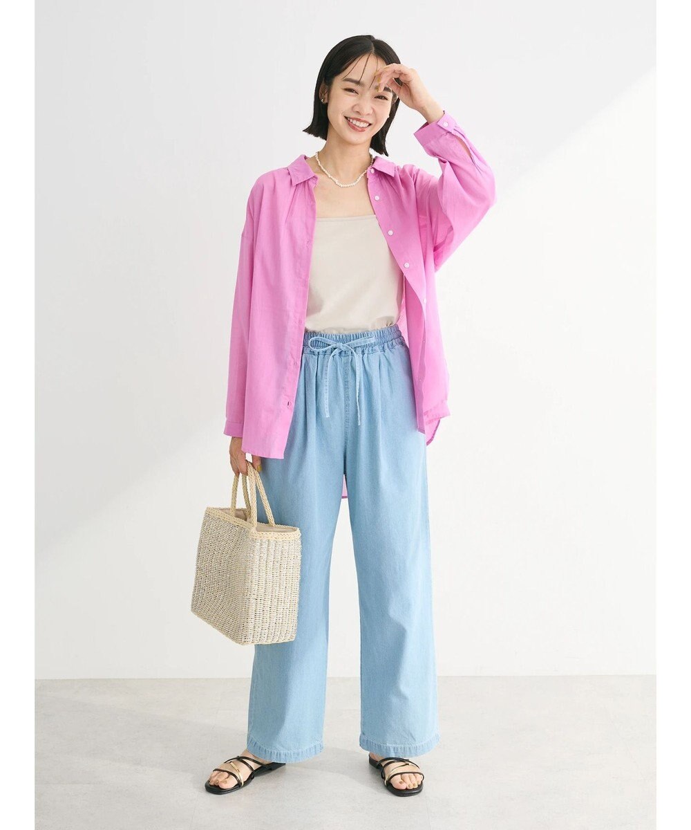 Green Parks インド綿 ボイルゆったりシャツ 