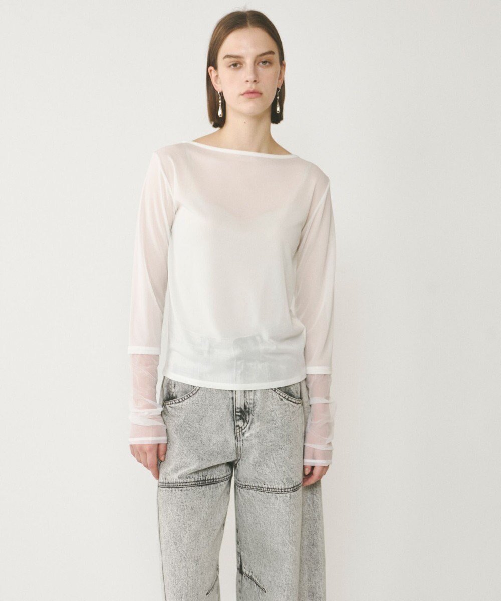 GRACE CONTINENTAL シアーアセテートカットトップ 