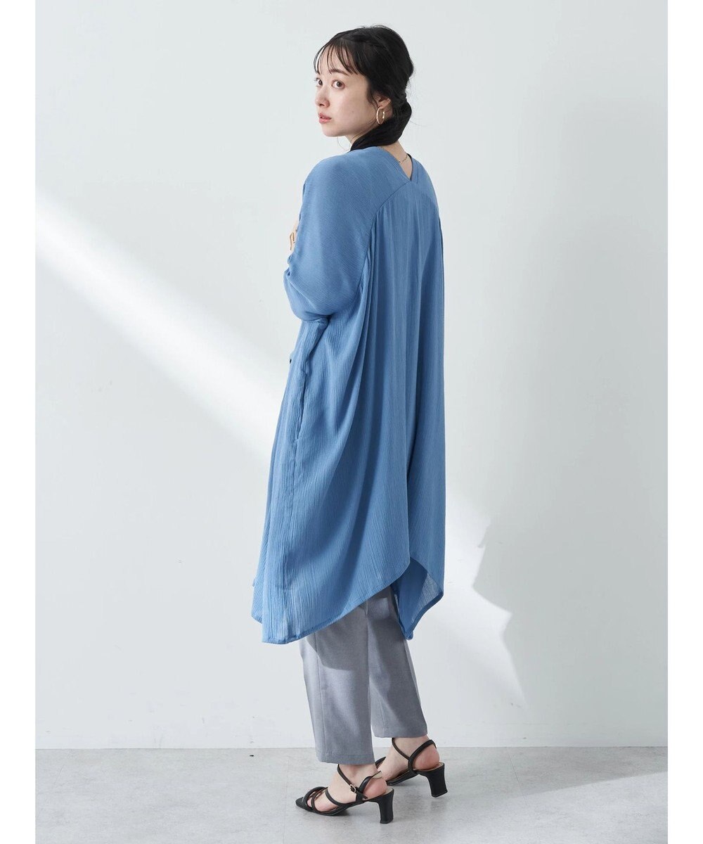 earth music&ecology レーヨンビッグシャツチュニック 