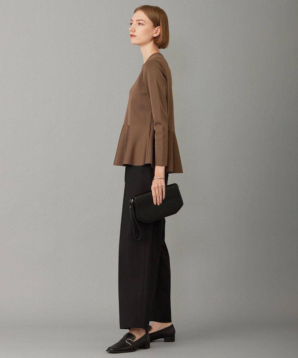 ICB 【洗える】シンセティックヤーン ペプラムニット 