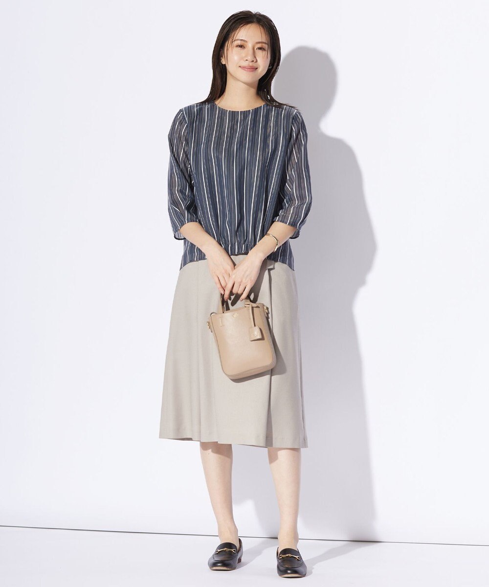 J.PRESS LADIES L 【WEB限定カラーあり】ランダムシアーストライプ カットソー 