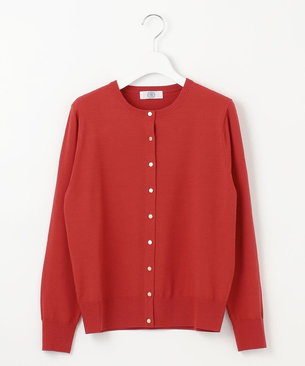 J.PRESS LADIES L 【洗える】 レーヨンエリートストレッチ カーディガン 