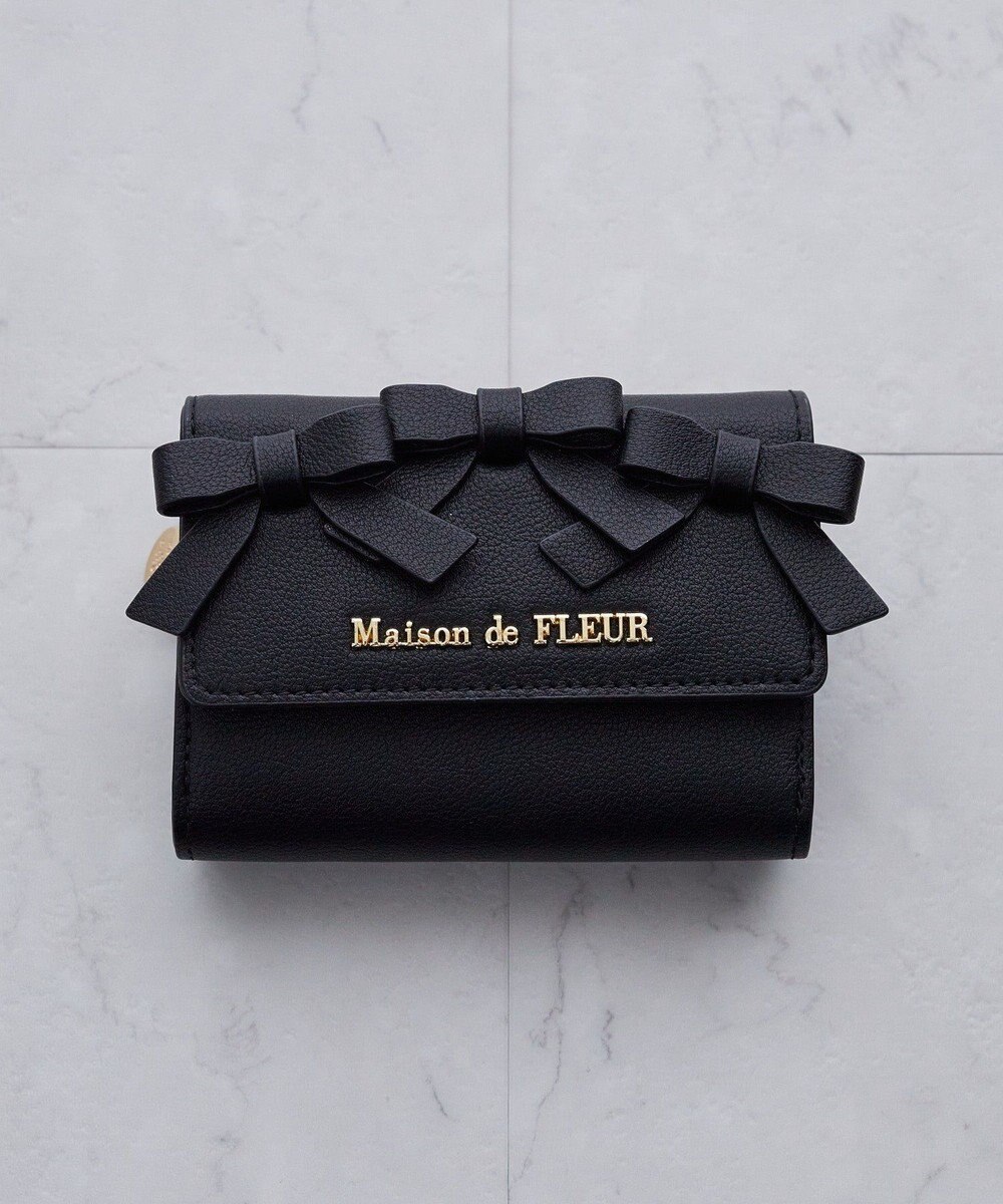 Maison de FLEUR ガーリーリボンウォレット 
