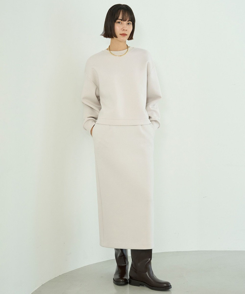 UNFILO L 【2WAY】BEAUTY FORM JERSEY ハーフZIP プルオーバー 