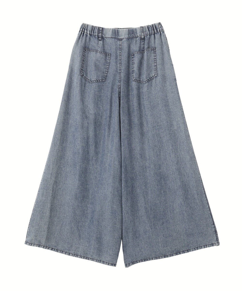 YECCA VECCA バイオ加工ヴィンテージデニムワイドパンツ 