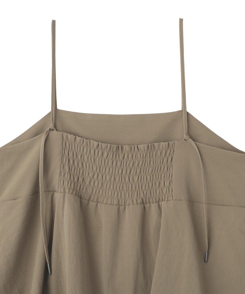 YECCA VECCA ドライタッチペプラムサロペット 