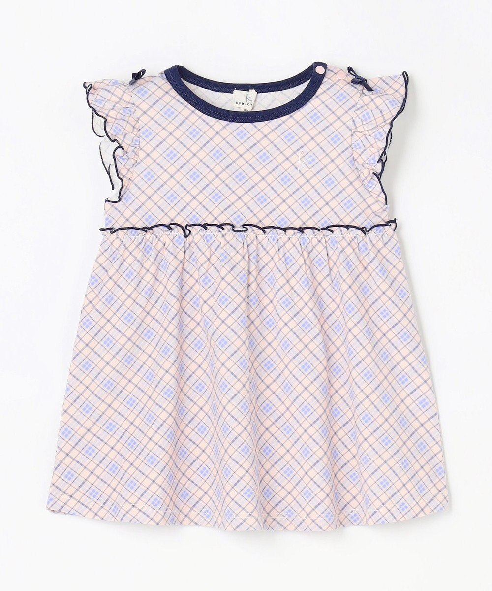 組曲 KIDS 【80-100㎝】 サマーチェックチュニック 