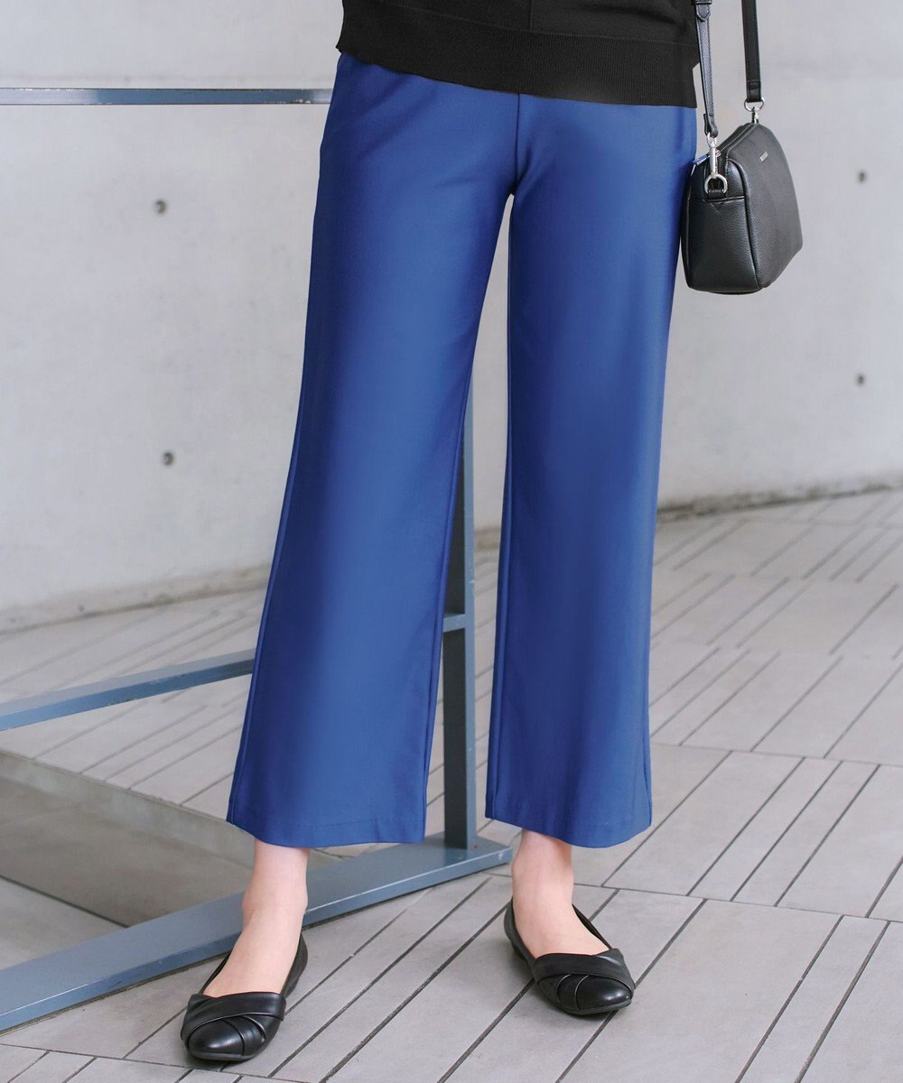 Tiaclasse 日本製エアシルキーワイドパンツ 