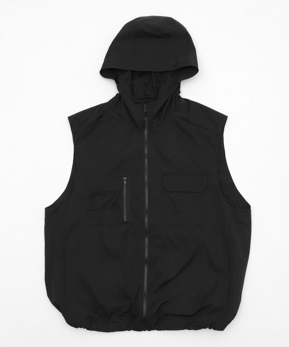 WEGO 【ユニセックス着用ITEM】フードナイロンベスト 