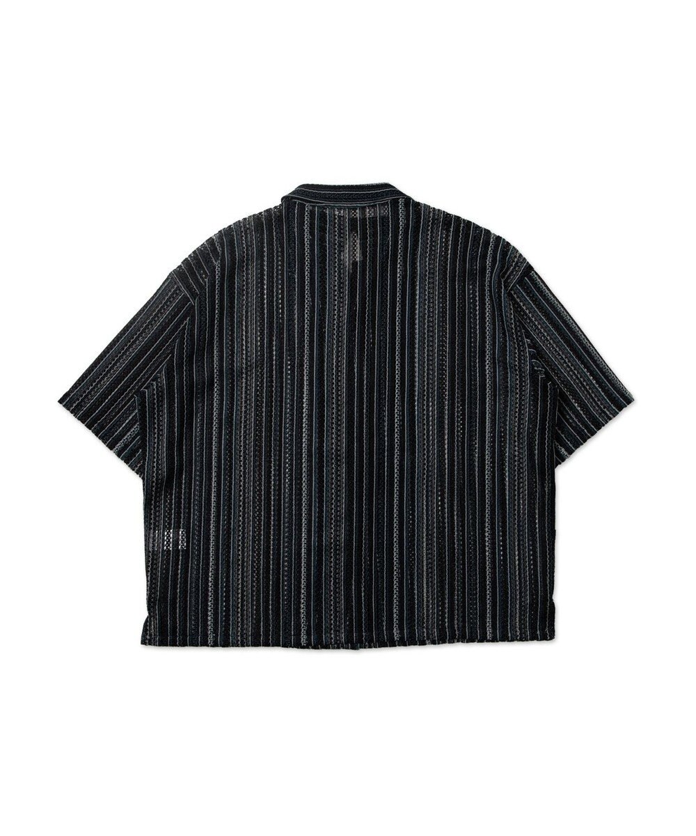 WEGO ストライプメッシュBIGシャツ（S） 