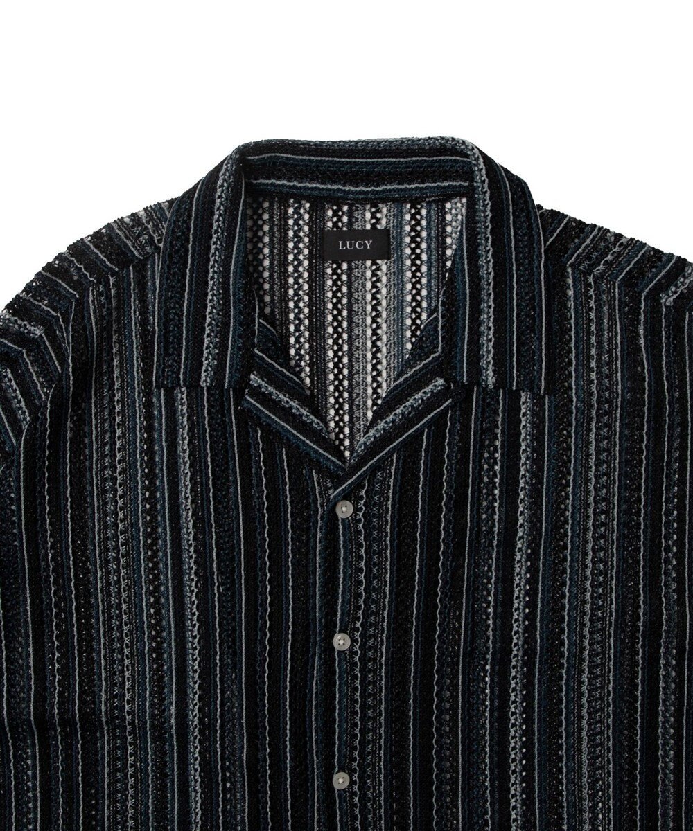 WEGO ストライプメッシュBIGシャツ（S） 