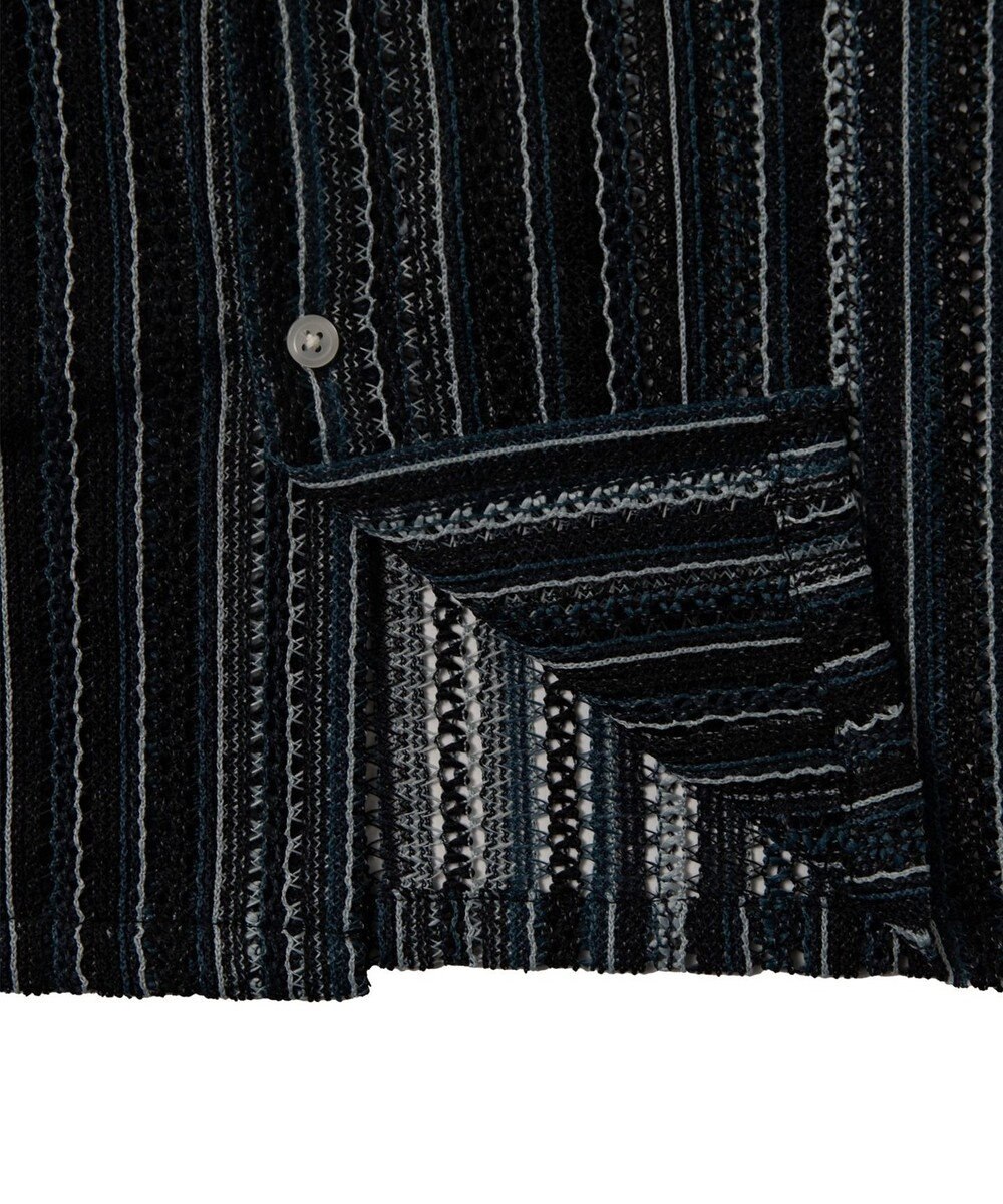 WEGO ストライプメッシュBIGシャツ（S） 