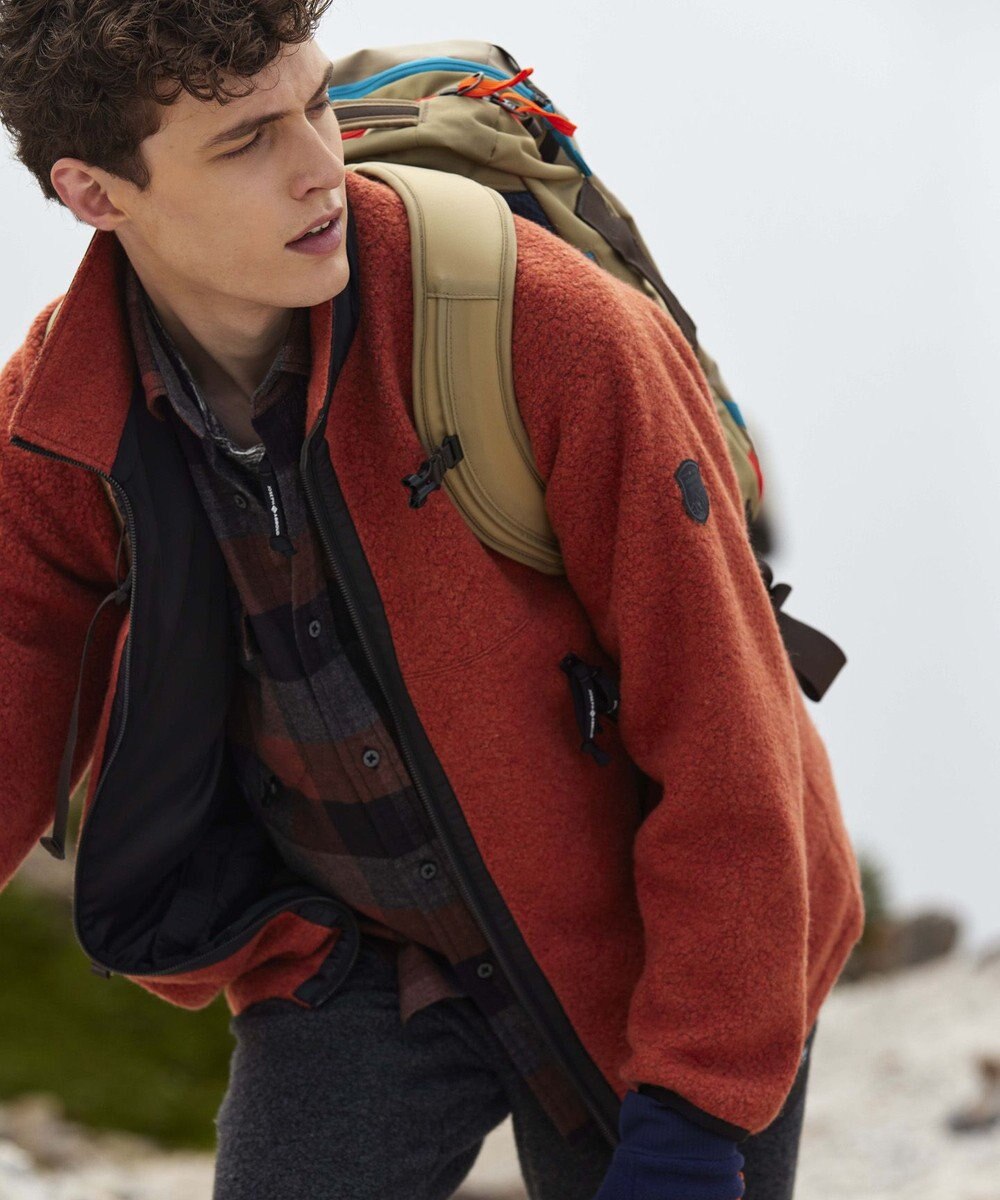 JOSEPH ABBOUD MOUNTAIN 【UNISEX】サスティナブル ボアブルゾン 