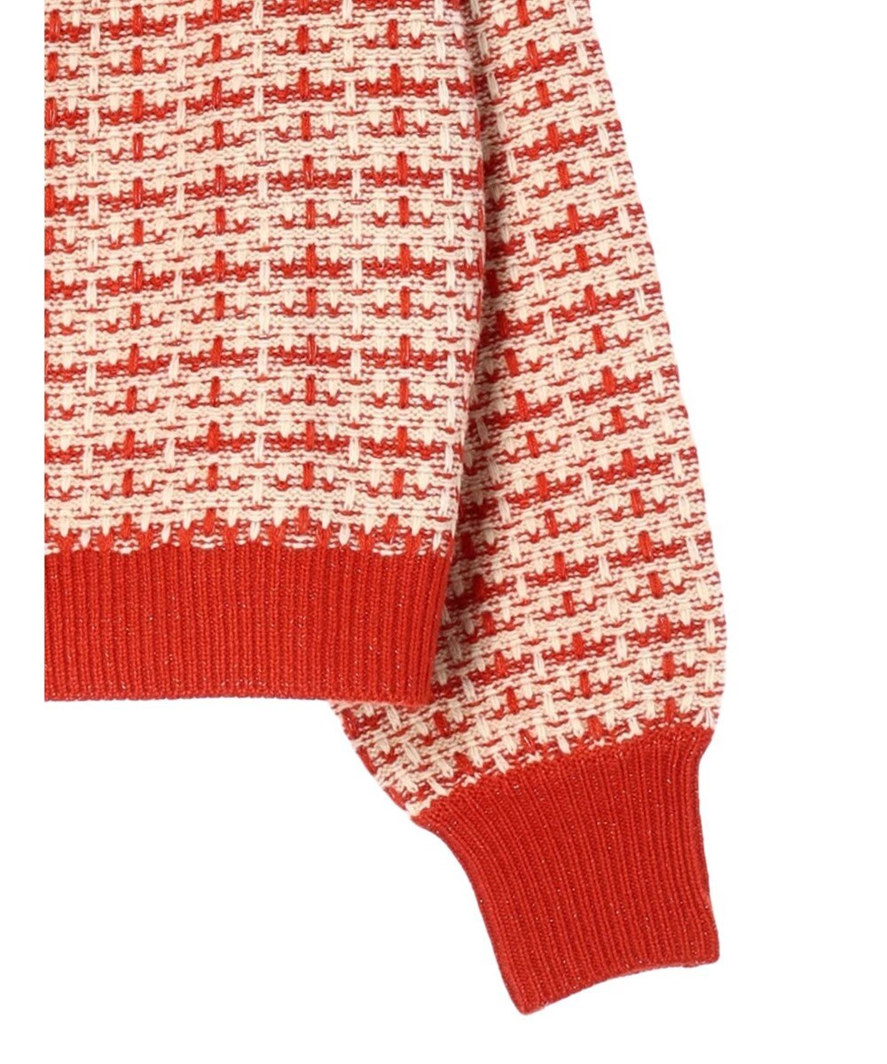 Green Parks ・ｆｕｒｒｙ　ｒａｔｅ　ツィードラメニットカーディガン 