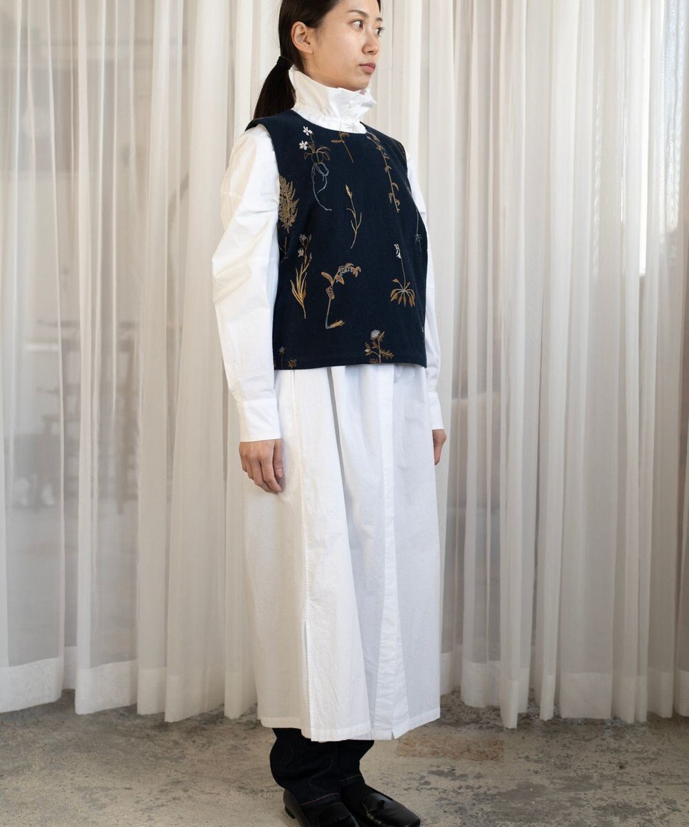 muuc ボタニカル刺繍ベスト 
