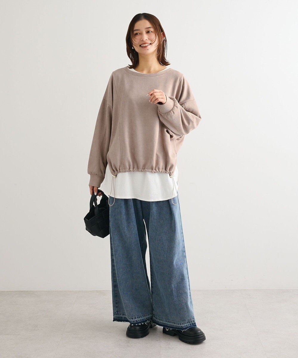 Green Parks なめらかタッチスウェード調ドロストプルオーハ 