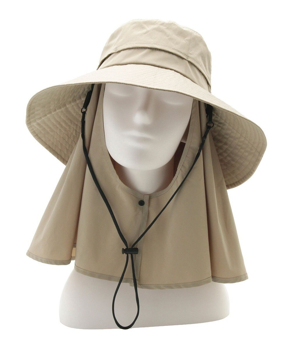 MOONBAT 【遮光100％/UVカット100％】フワクール (Fuwacool)  日差しを完全遮断サファリハット　遮光100　UV100 