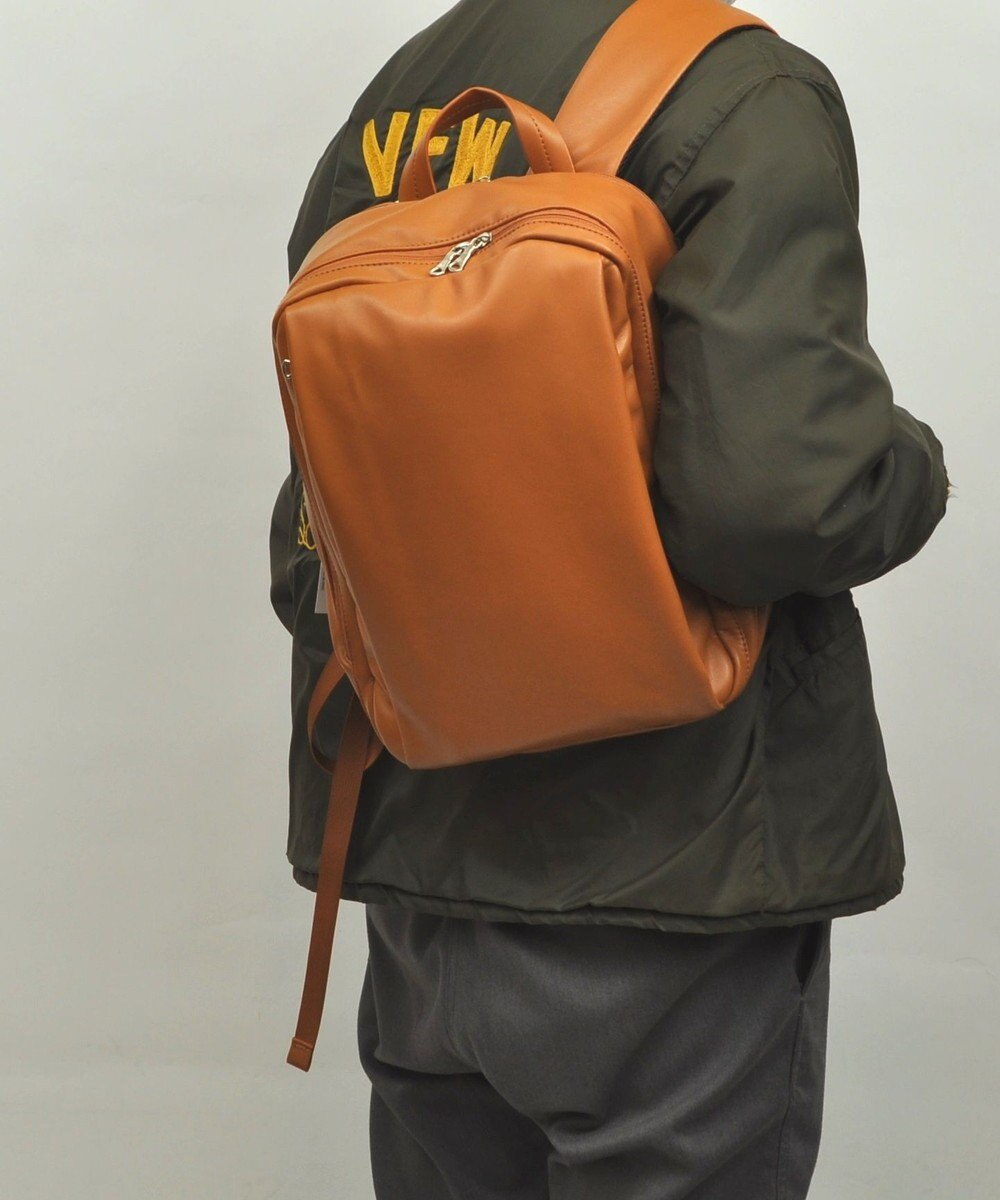 UNBILLION Otias スムースタイプ合皮スクエアリュック 