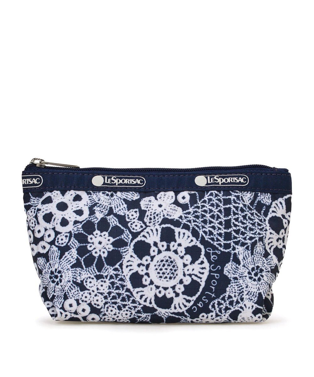 LeSportsac SMALL SLOAN COSMETIC/フローラルレースネイビー 