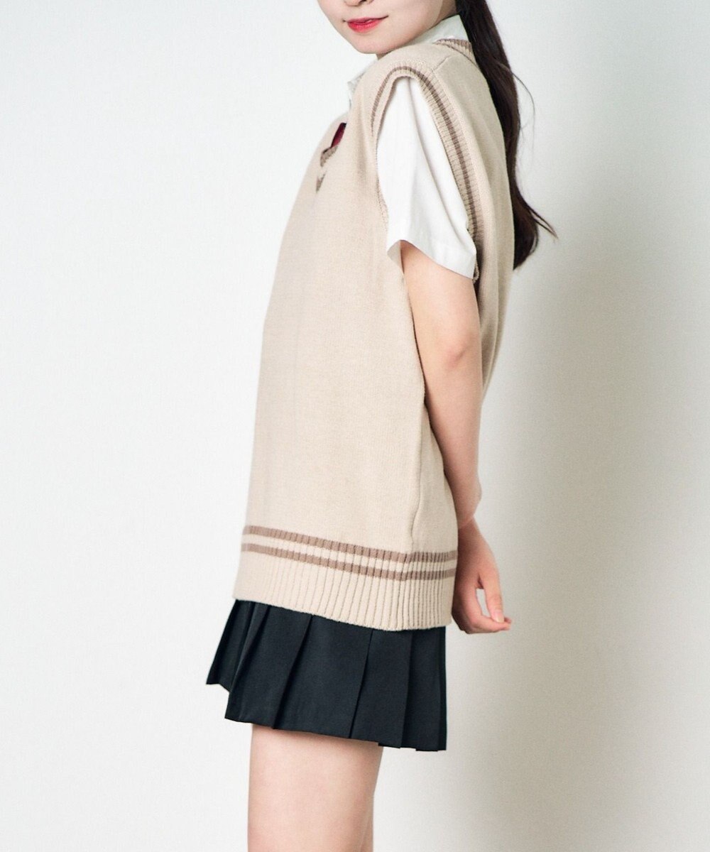 WEGO 【SCHOOLITEM】ラインスクールニットベスト 