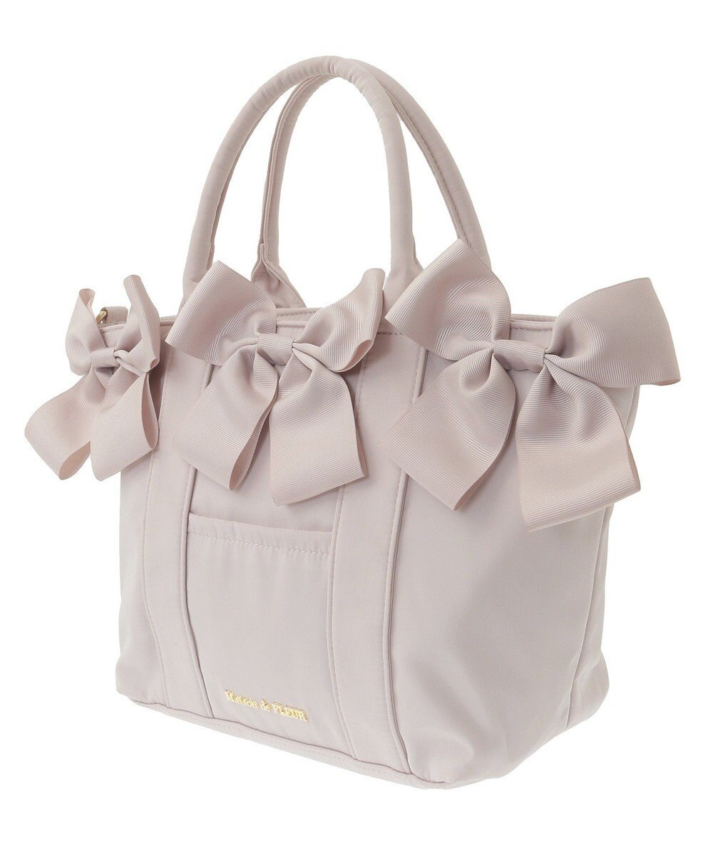 Maison de FLEUR ボリュームリボン2Wayトートバッグ 