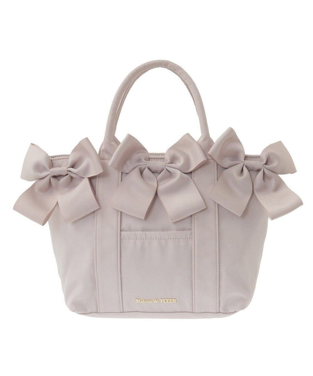 Maison de FLEUR ボリュームリボン2Wayトートバッグ 