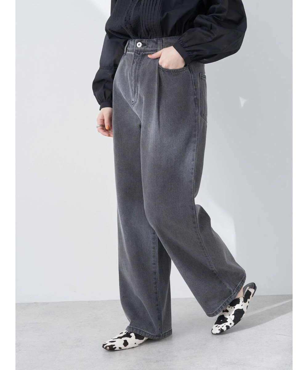 earth music&ecology タックルーズデニムパンツ 