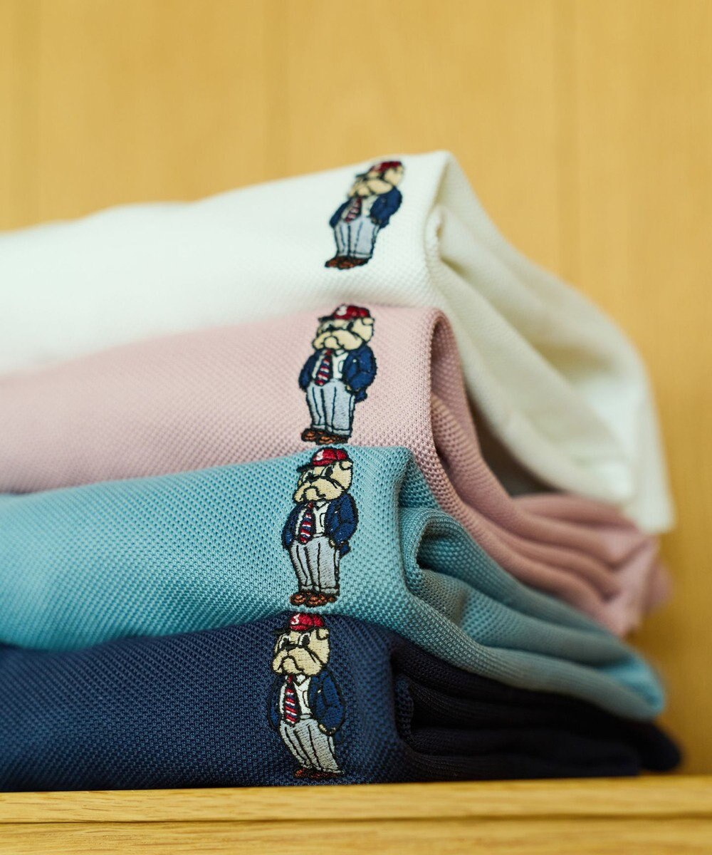 J.PRESS MEN 新デザイン【BULLDOG BOY】カノコレジメン クルーネック Tシャツ 