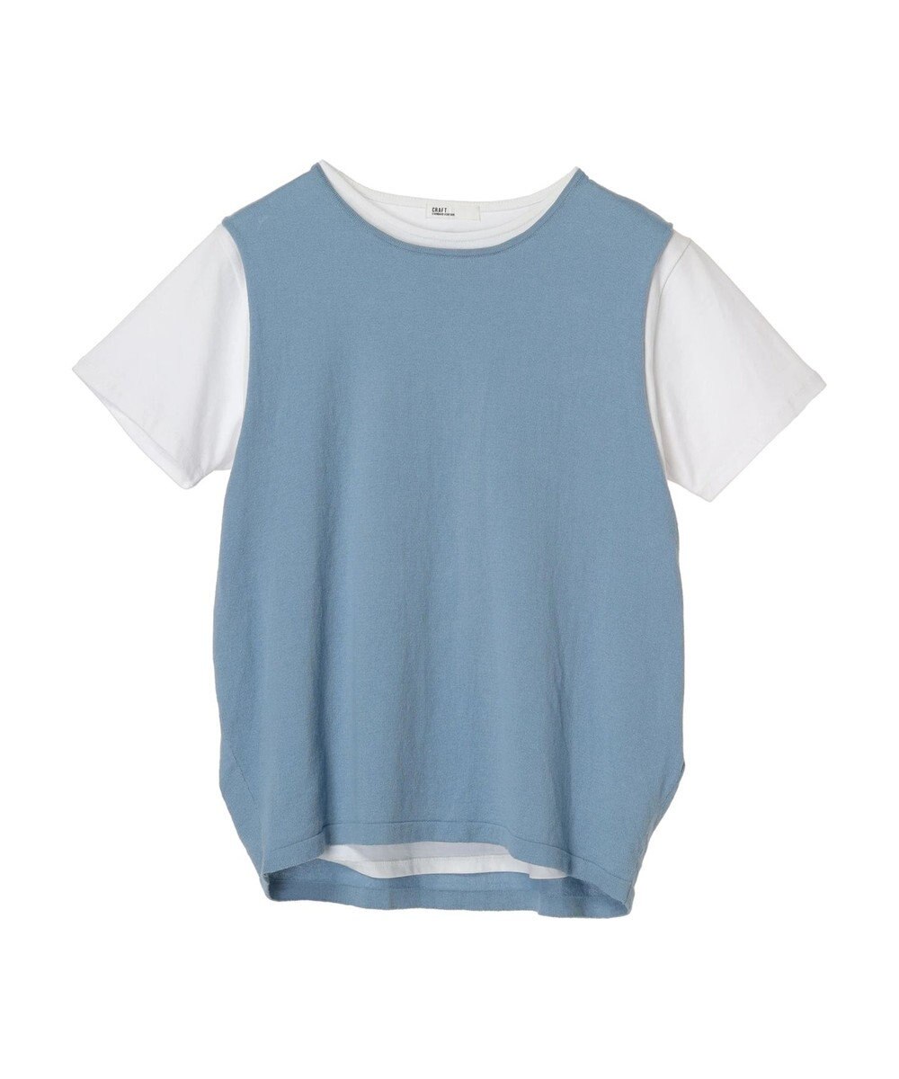 CRAFT STANDARD BOUTIQUE ＳＥＴ　カットプルオーバー＋ニットベスト 