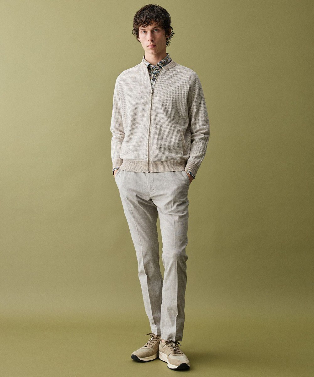 JOSEPH ABBOUD 【ウエストも伸びる!/清涼/ストレッチ】スラブストレッチ パンツ 