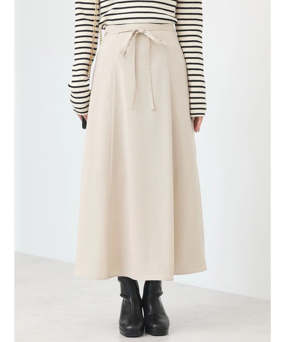 earth music&ecology リボンフレアスカート 