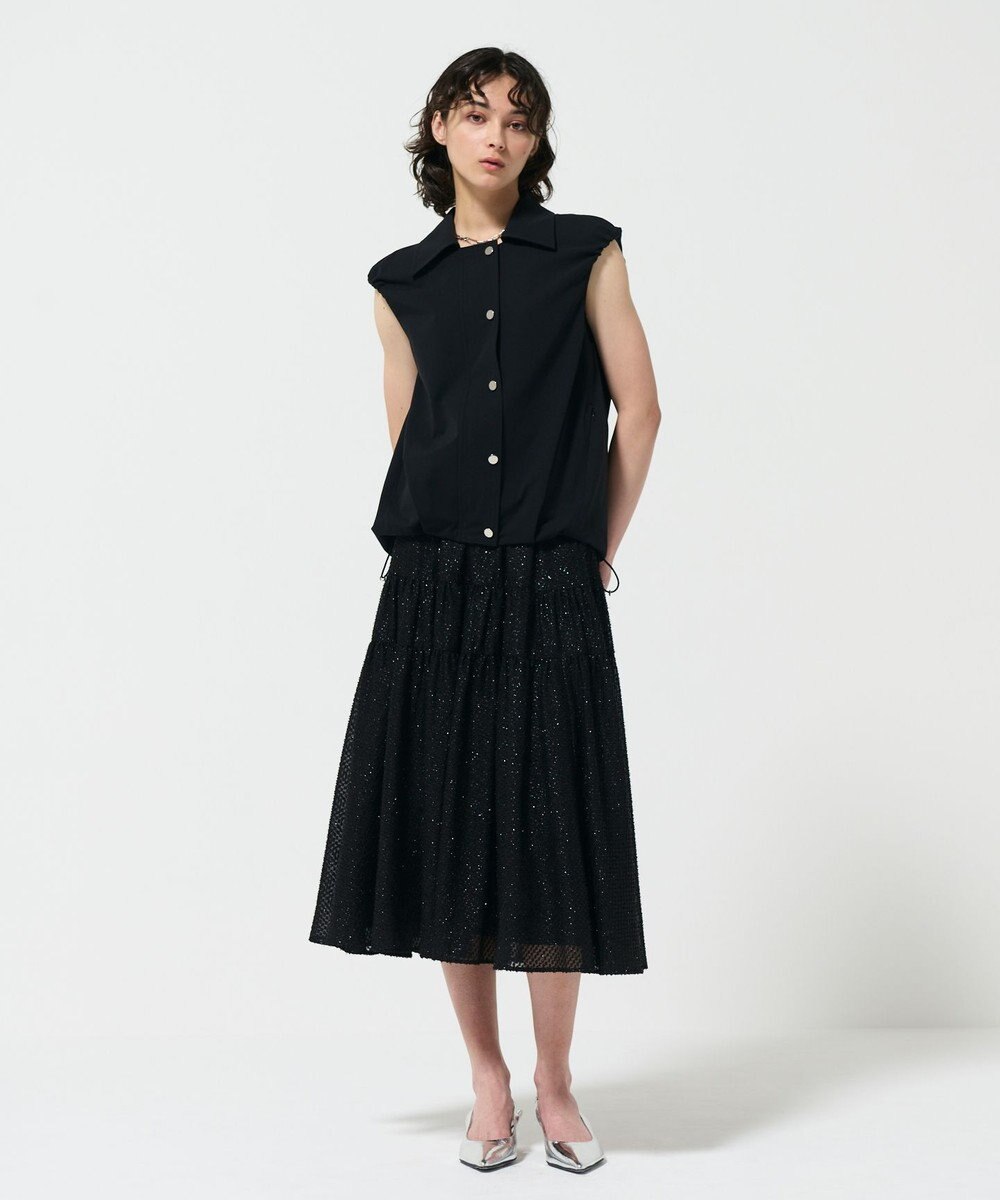 GRACE CONTINENTAL シフォンカットジャガードスカート 